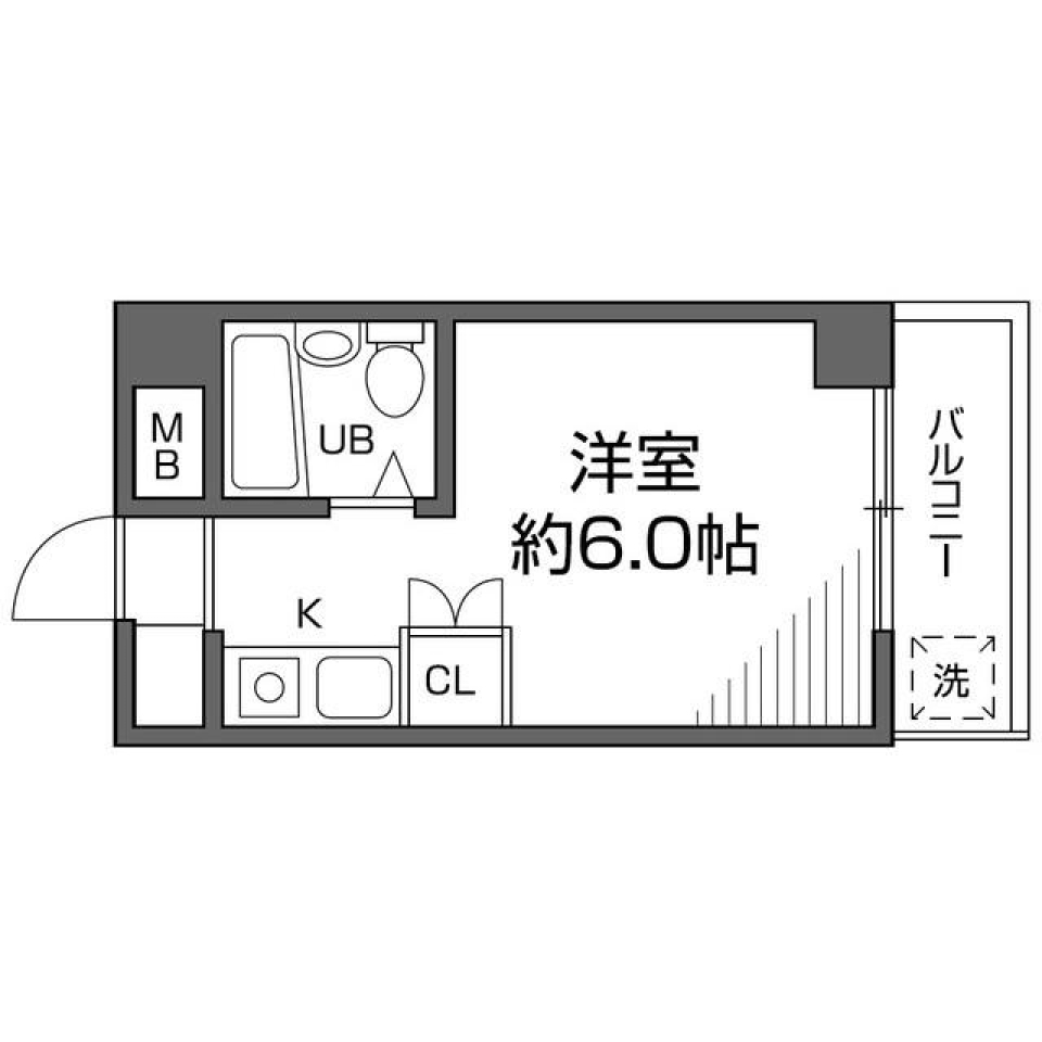 メゾン久我山　206号室の間取り図