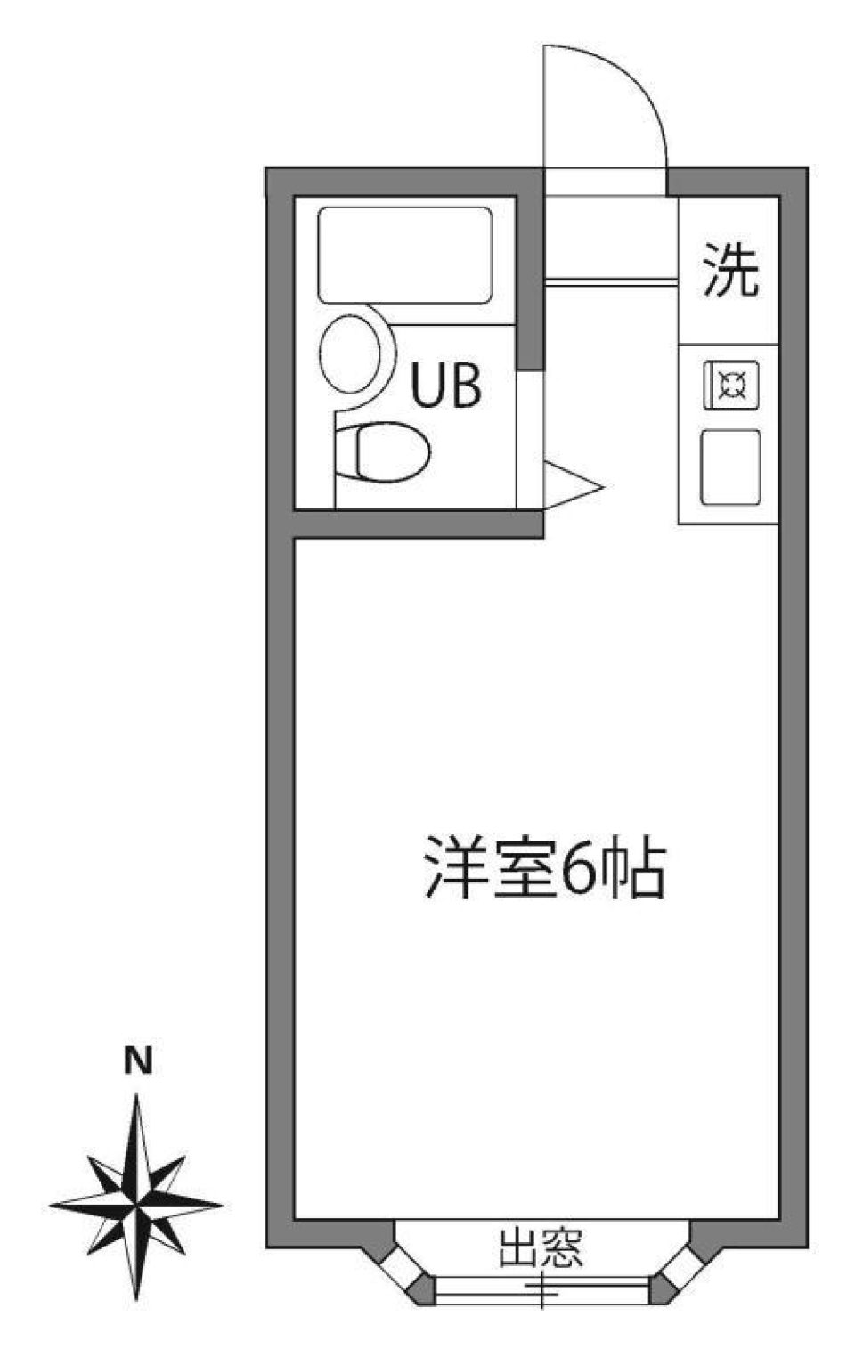 シャンズハウゼ 203号室の間取り図