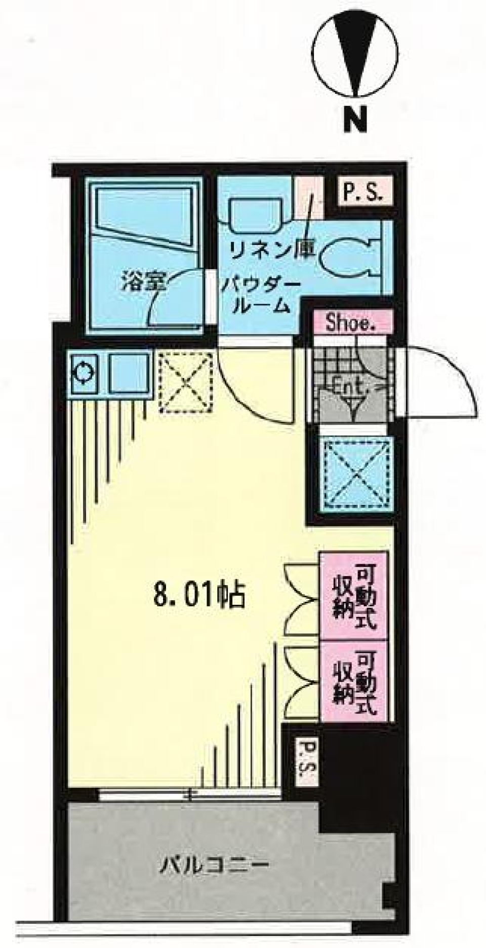 プライムアーバン学芸大学Ⅱ 405号室の間取り図