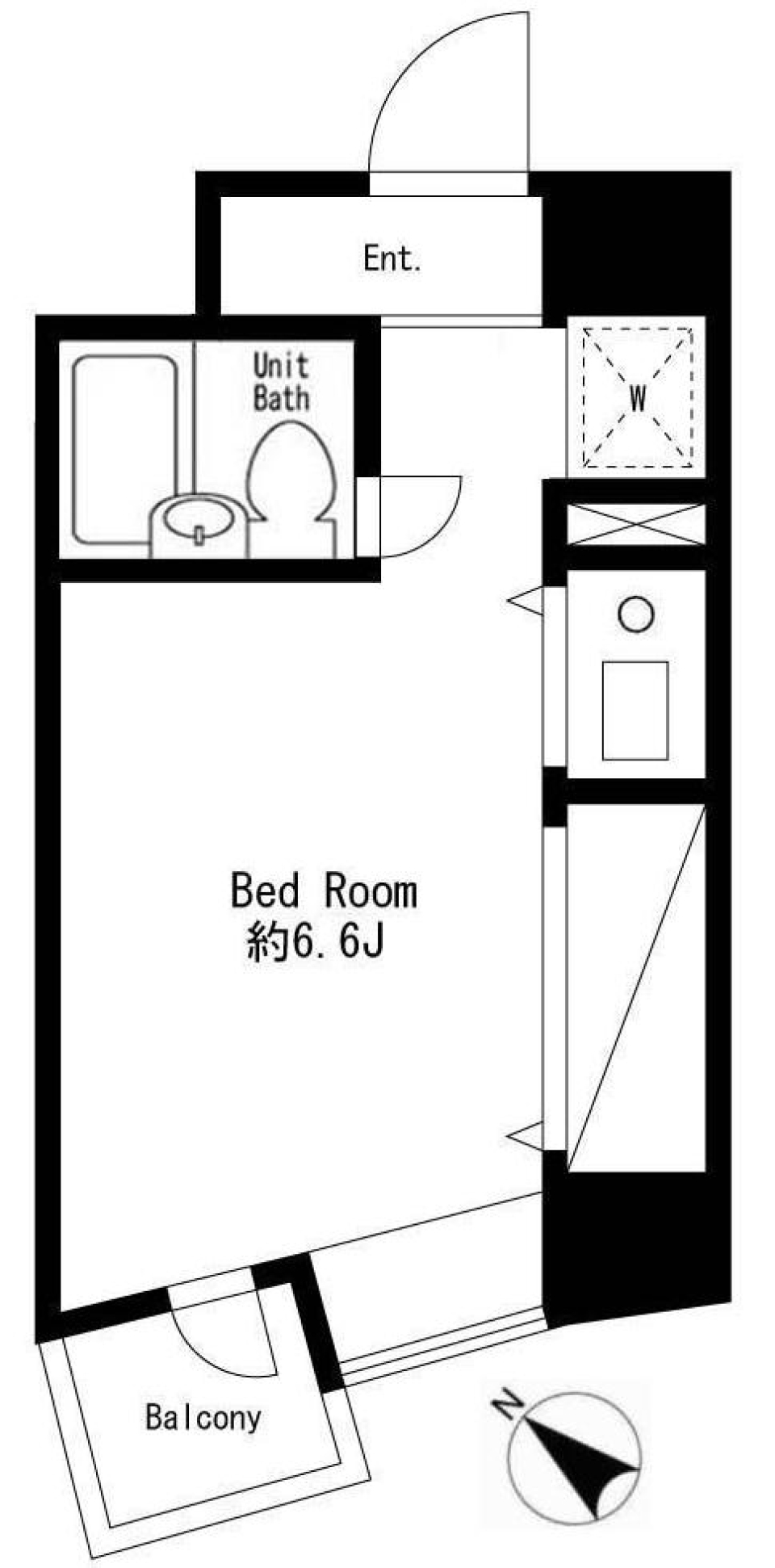 プライムアーバン大井町Ⅱ 607号室の間取り図