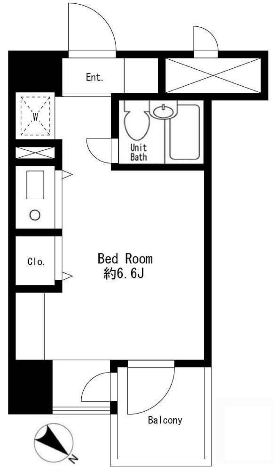 プライムアーバン大井町Ⅱ 610号室の間取り図