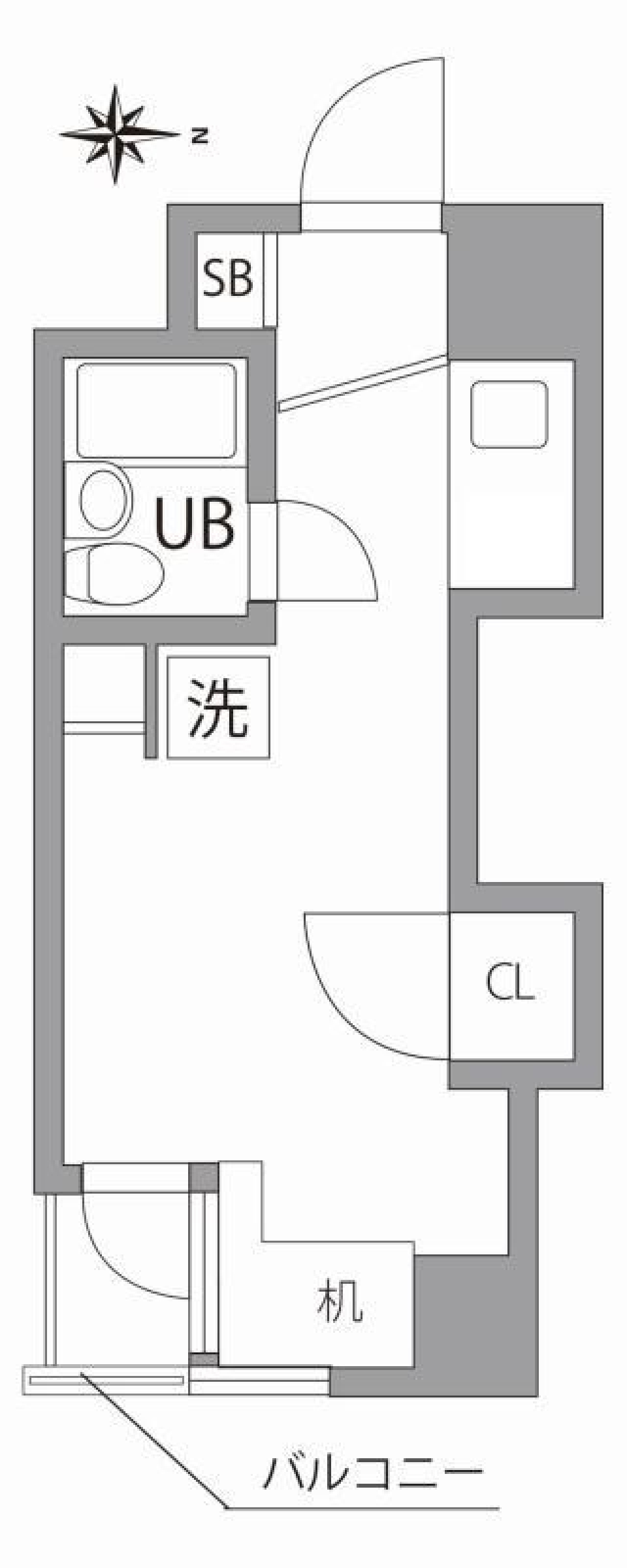 グランバリュー八王子北野 419号室の間取り図