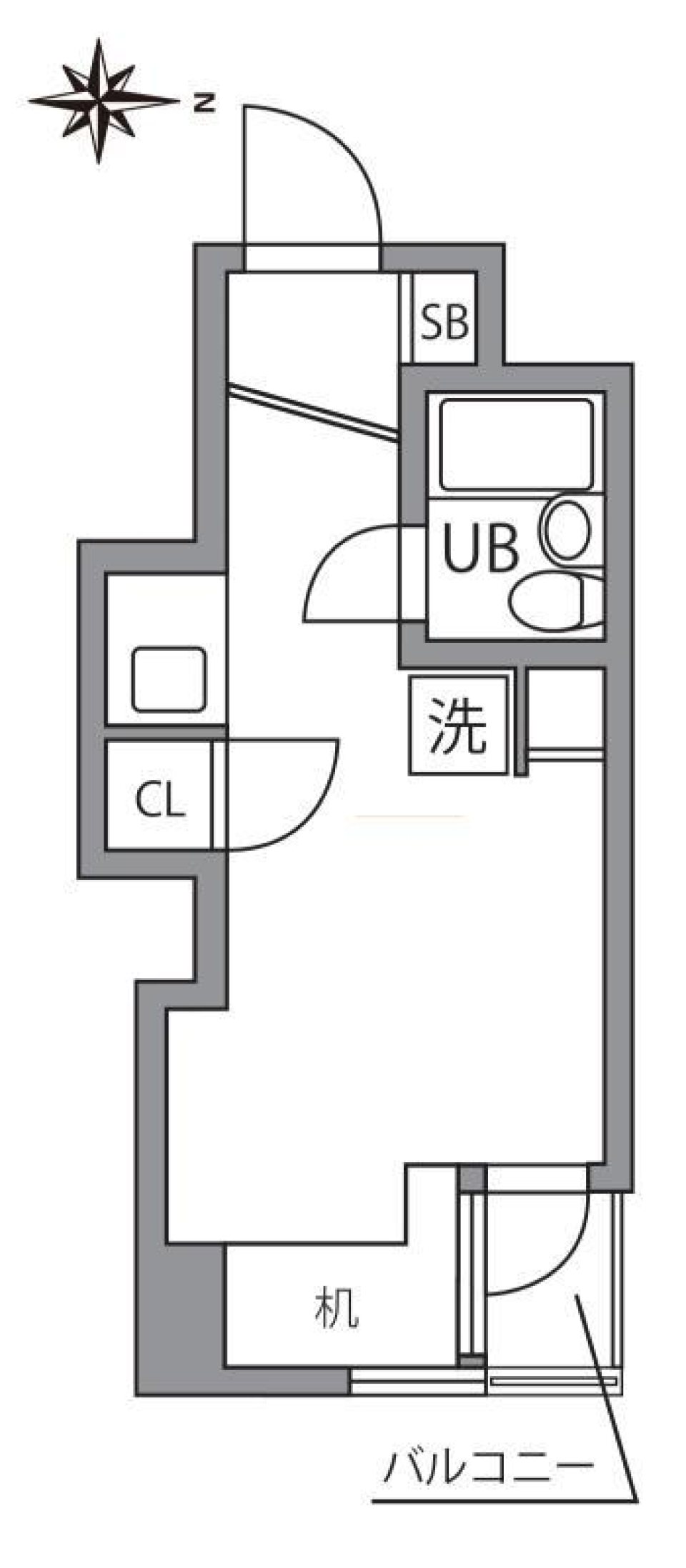 グランバリュー八王子北野 324号室の間取り図