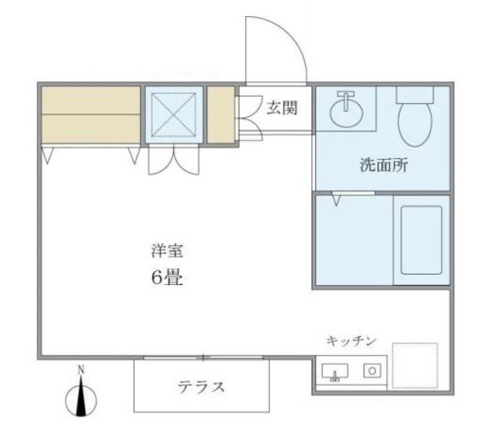 カルム吉祥寺 102号室の間取り図