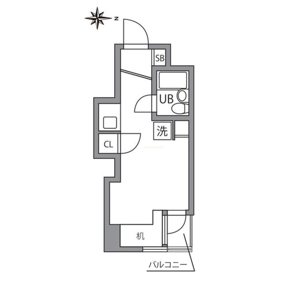 グランバリュー八王子北野 322号室の間取り図