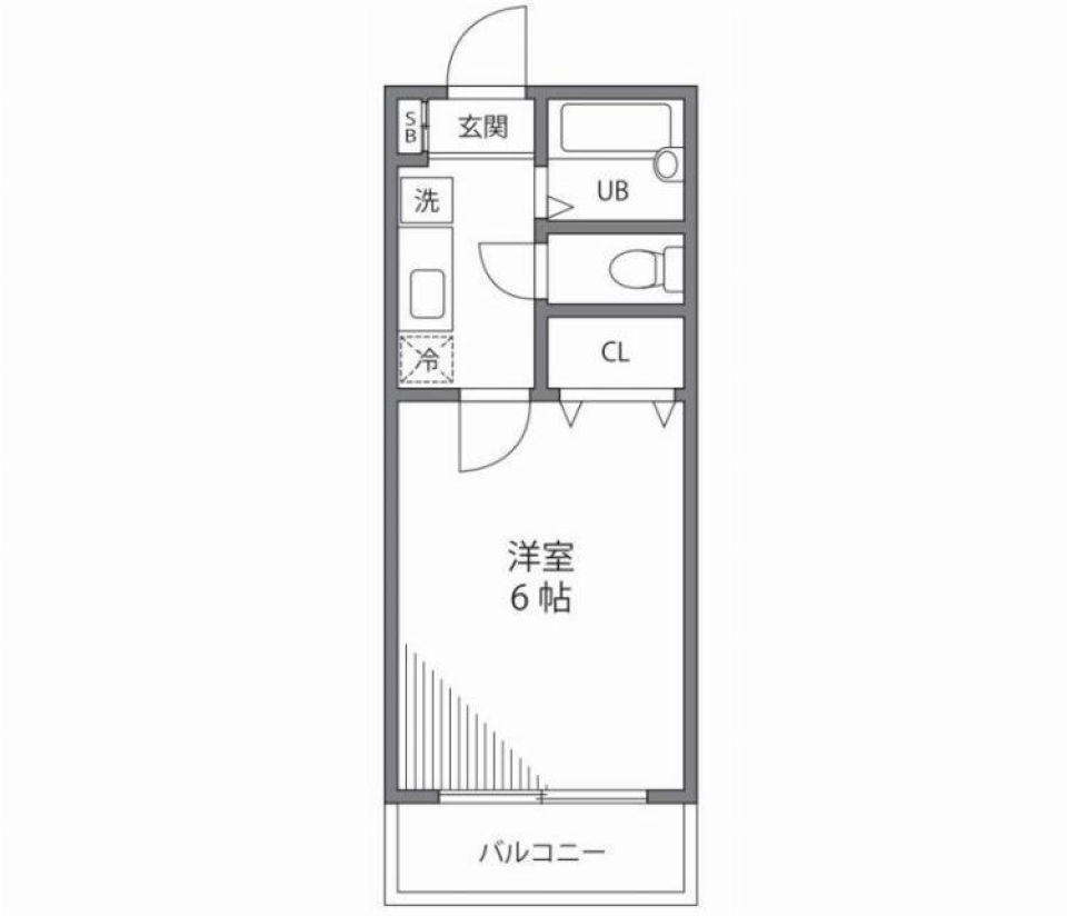 サンフォレスト 103号室の間取り図