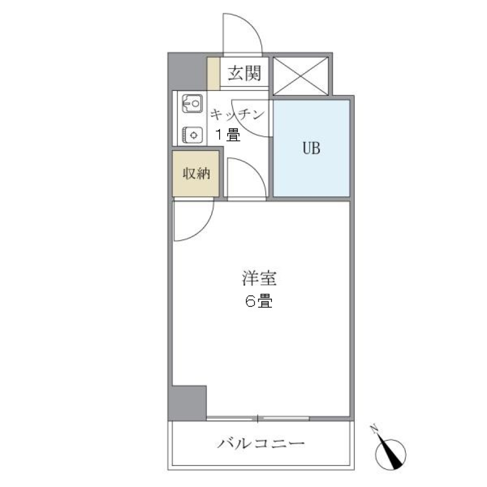 アセテック清瀬　402号室の間取り図