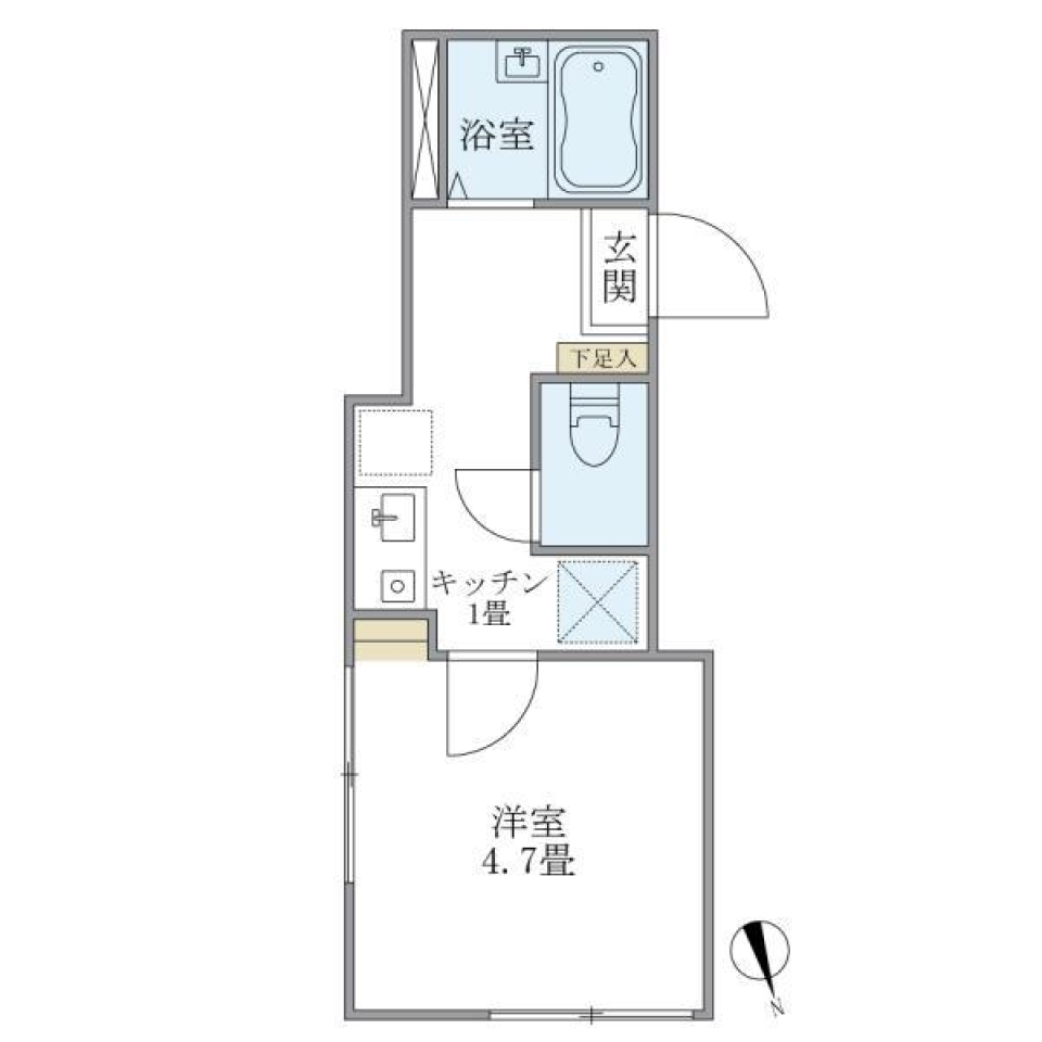 フェリーチェ北千住　301号室の間取り図