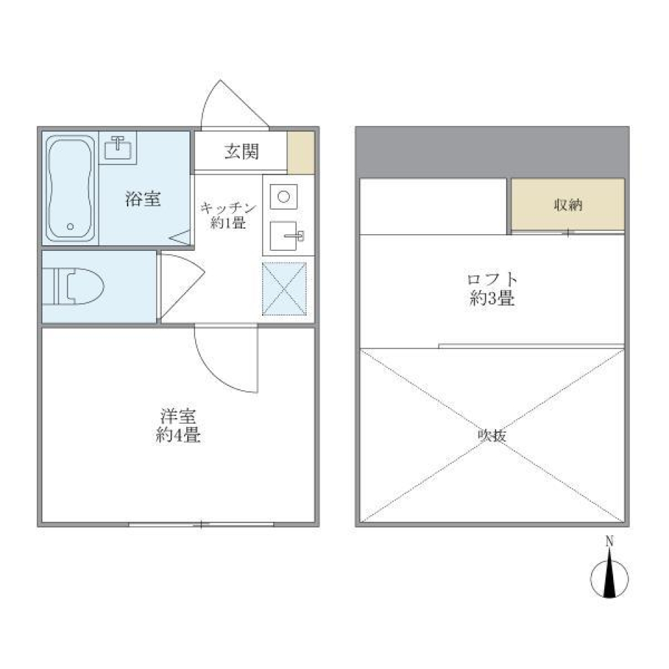 八景舎高円寺南Ａ　205号室の間取り図