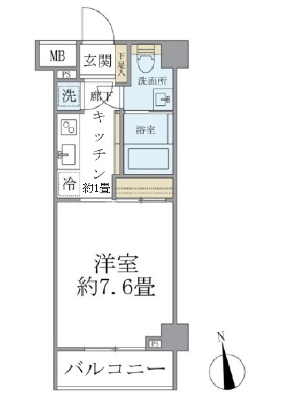 ＹＯＵ　Ｉ　ＣＯＵＲＴ　205号室の間取り図