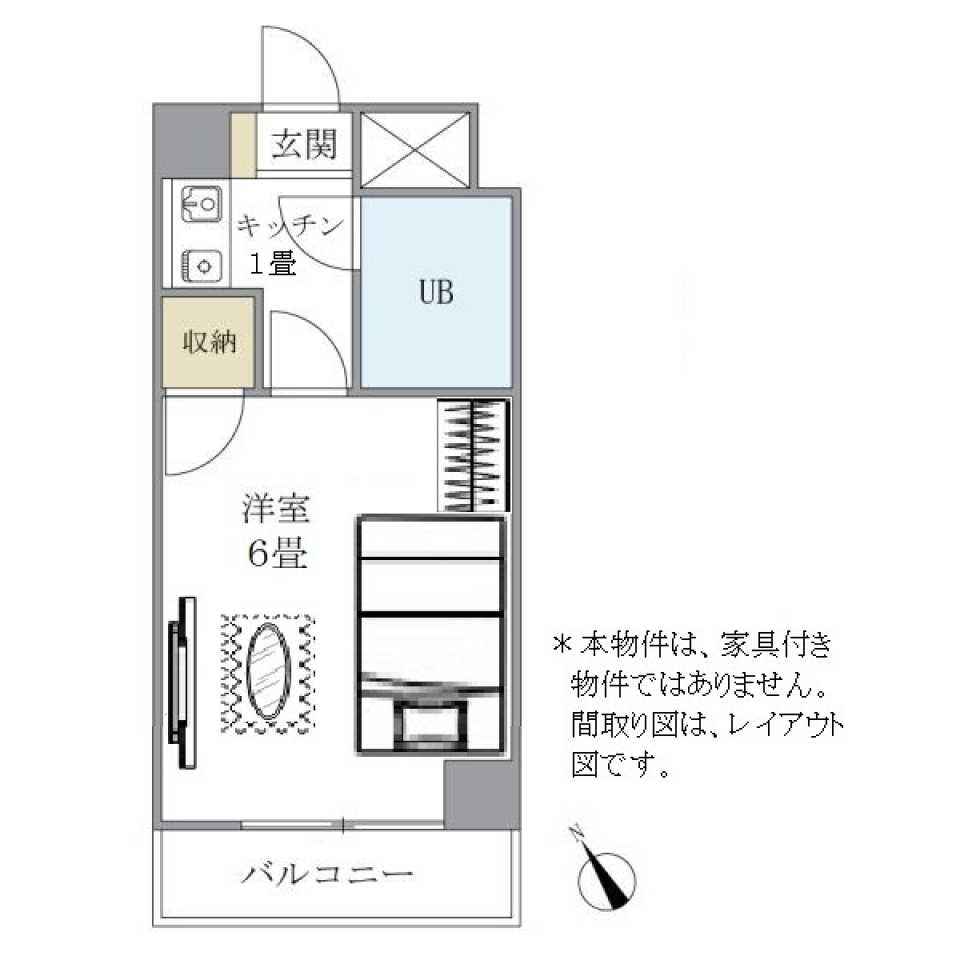 アセテック清瀬　405号室の間取り図