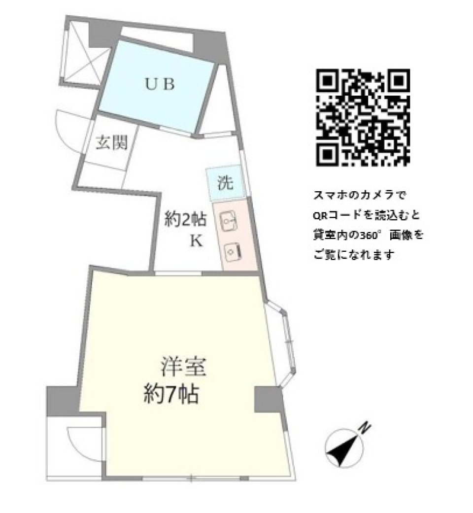 ハウスタカ　301号室の間取り図