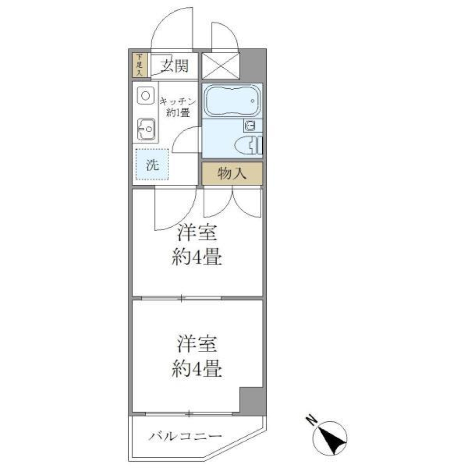 エスペランサ２４　602号室［ペット可］の間取り図