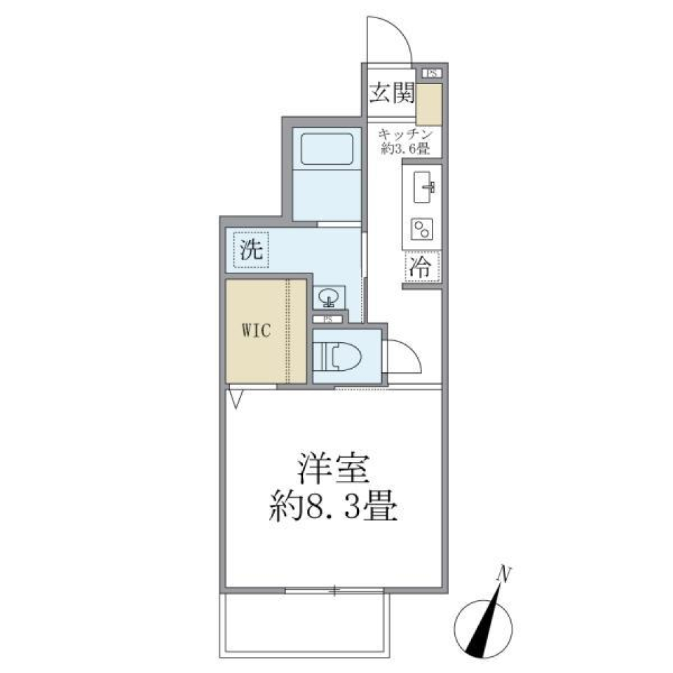 ロンサールＢ棟　B3の間取り図