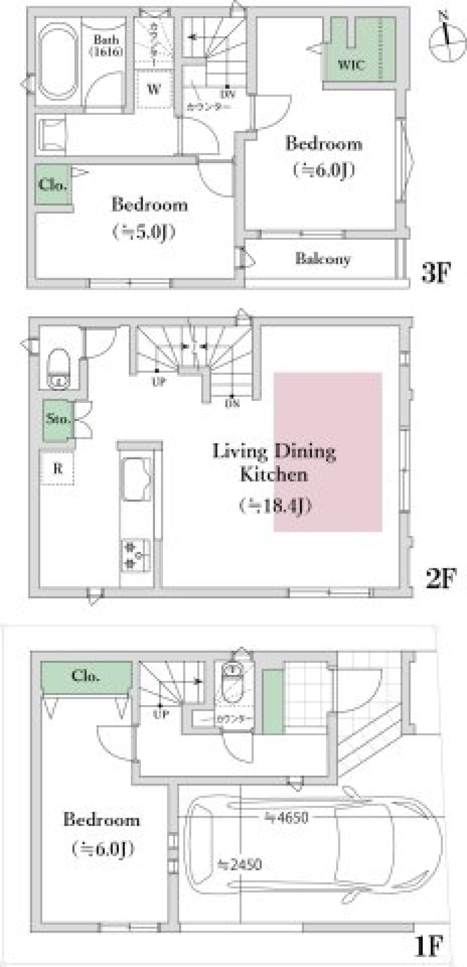 東日暮里三丁目戸建［ペット可］の間取り図