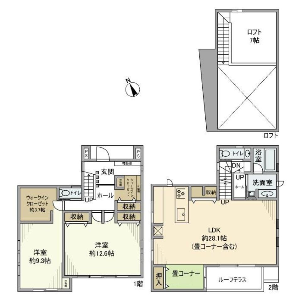 長崎戸建の間取り図