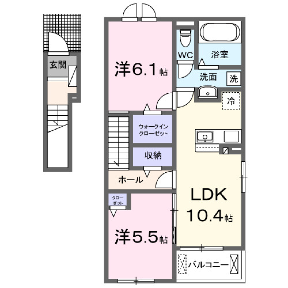 ウィナンド［ペット可］［新築］の間取り図