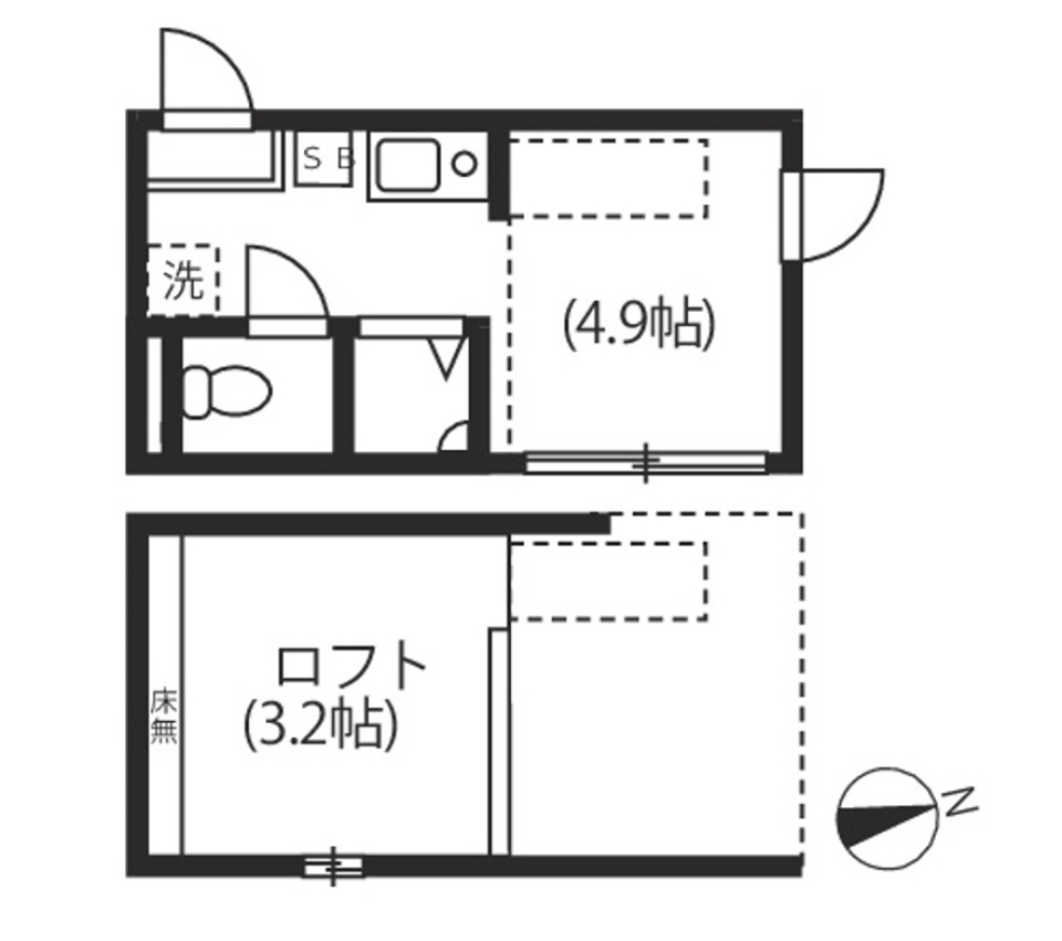 ハーモニーテラス高円寺南Ⅳ　108号室の間取り図