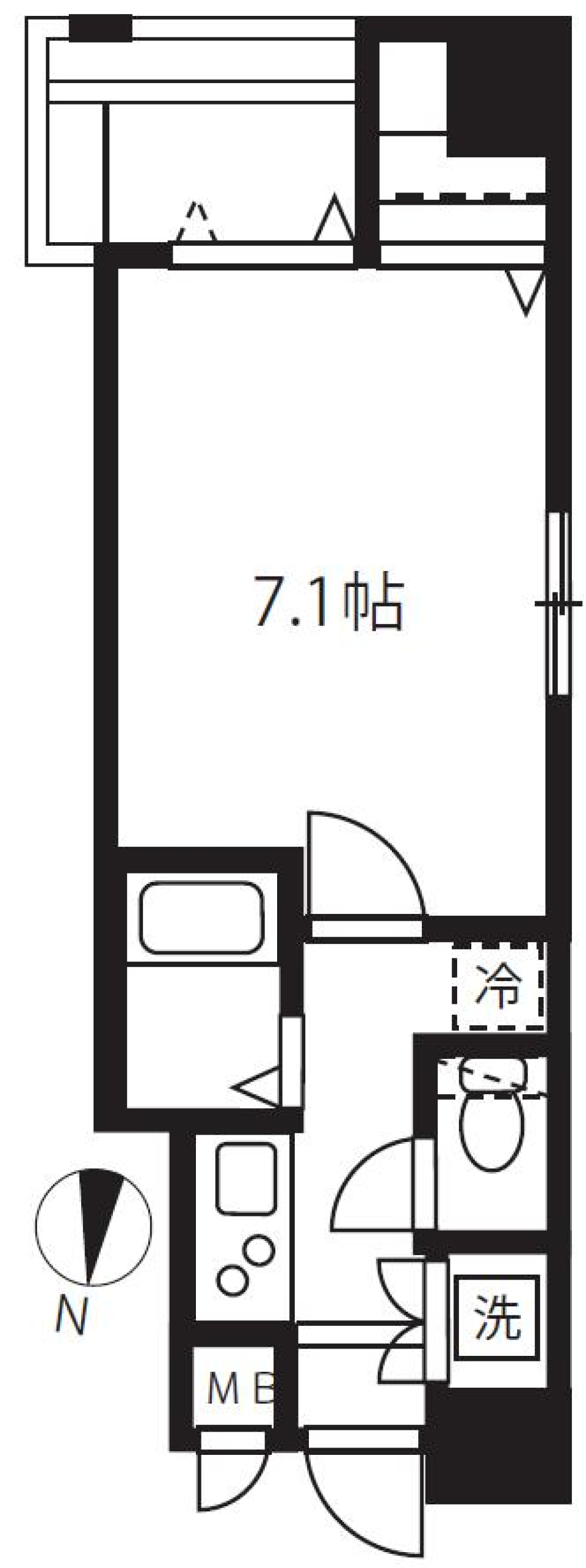 ルリオン両国　301号室［ペット可］の間取り図