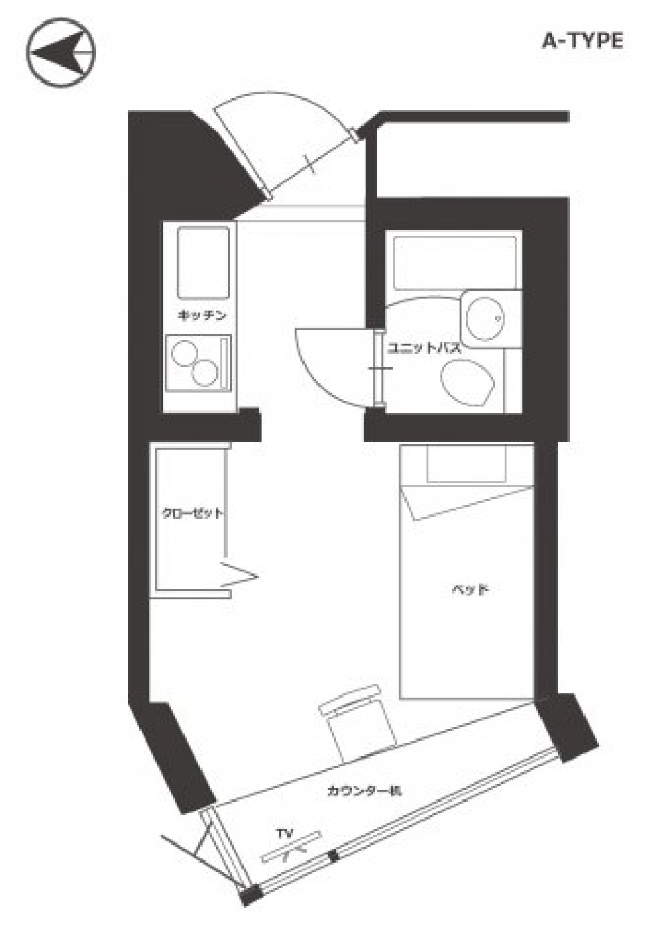 スタジオ明泉　115号室の間取り図