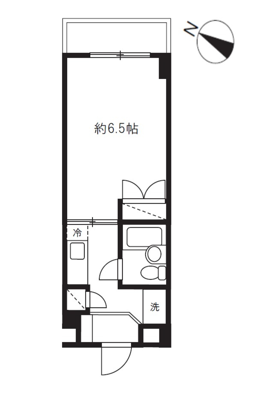 ハナブサマンション 203号室の間取り図