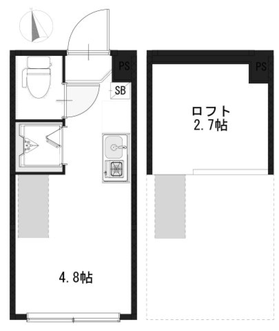 ハーモニーテラス高円寺南Ⅴ 103号室の間取り図