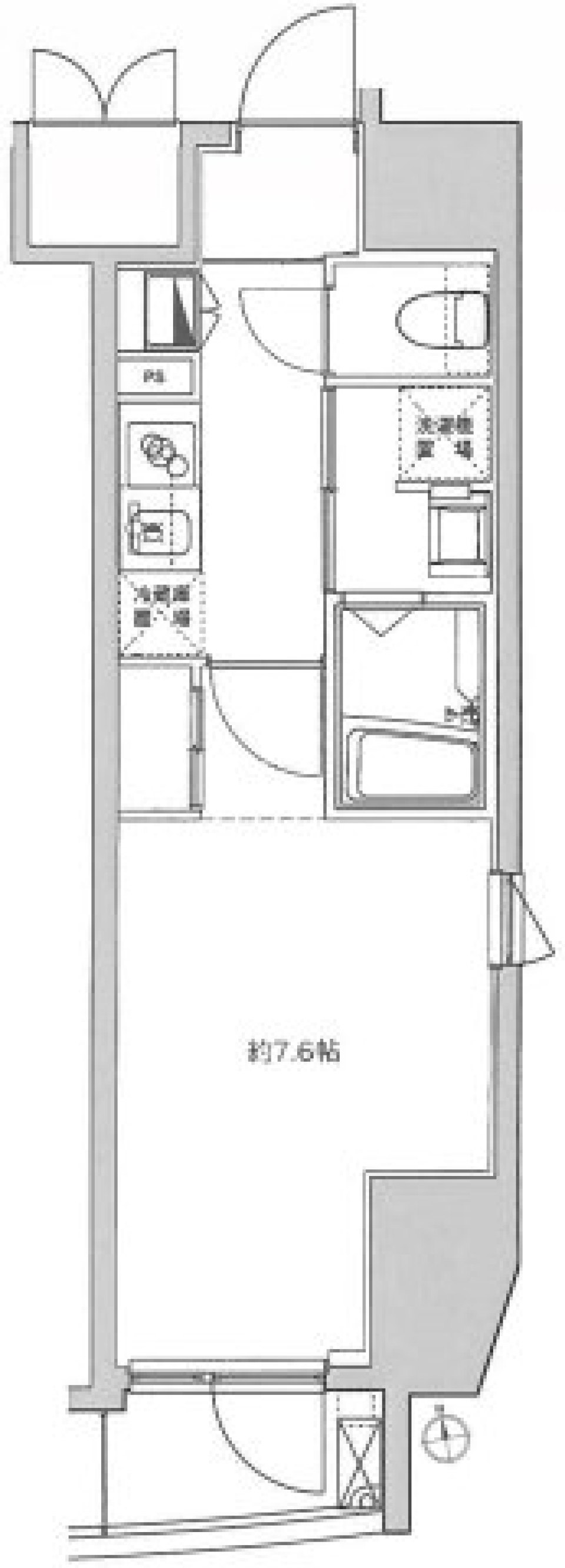 ハーモニーレジデンス東京シティゲート 701号室［ペット可］の間取り図