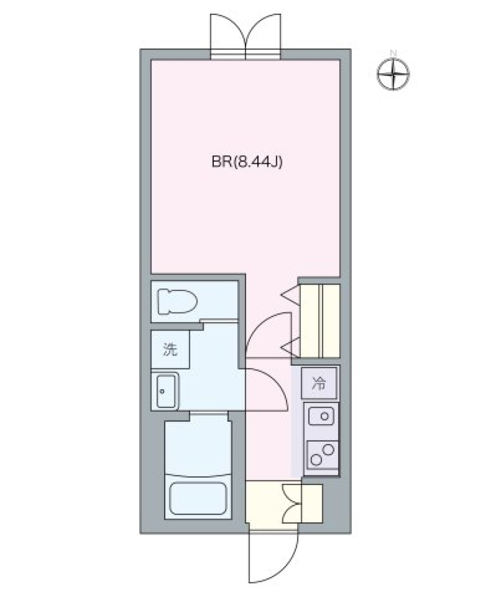 DASH LIVING YOYOGI UEHARA（ダッシュリビング代々木上原）　104号室［ペット可］の間取り図