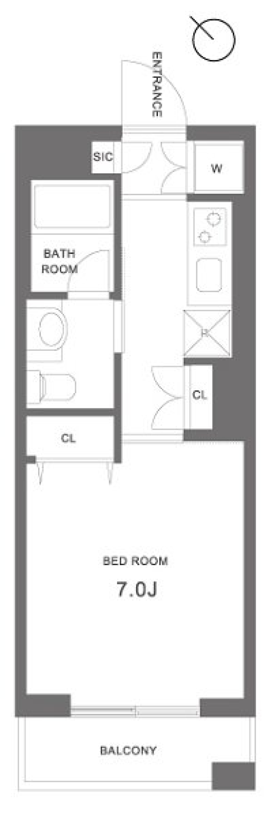 ガーデン板橋氷川町　1016号室の間取り図