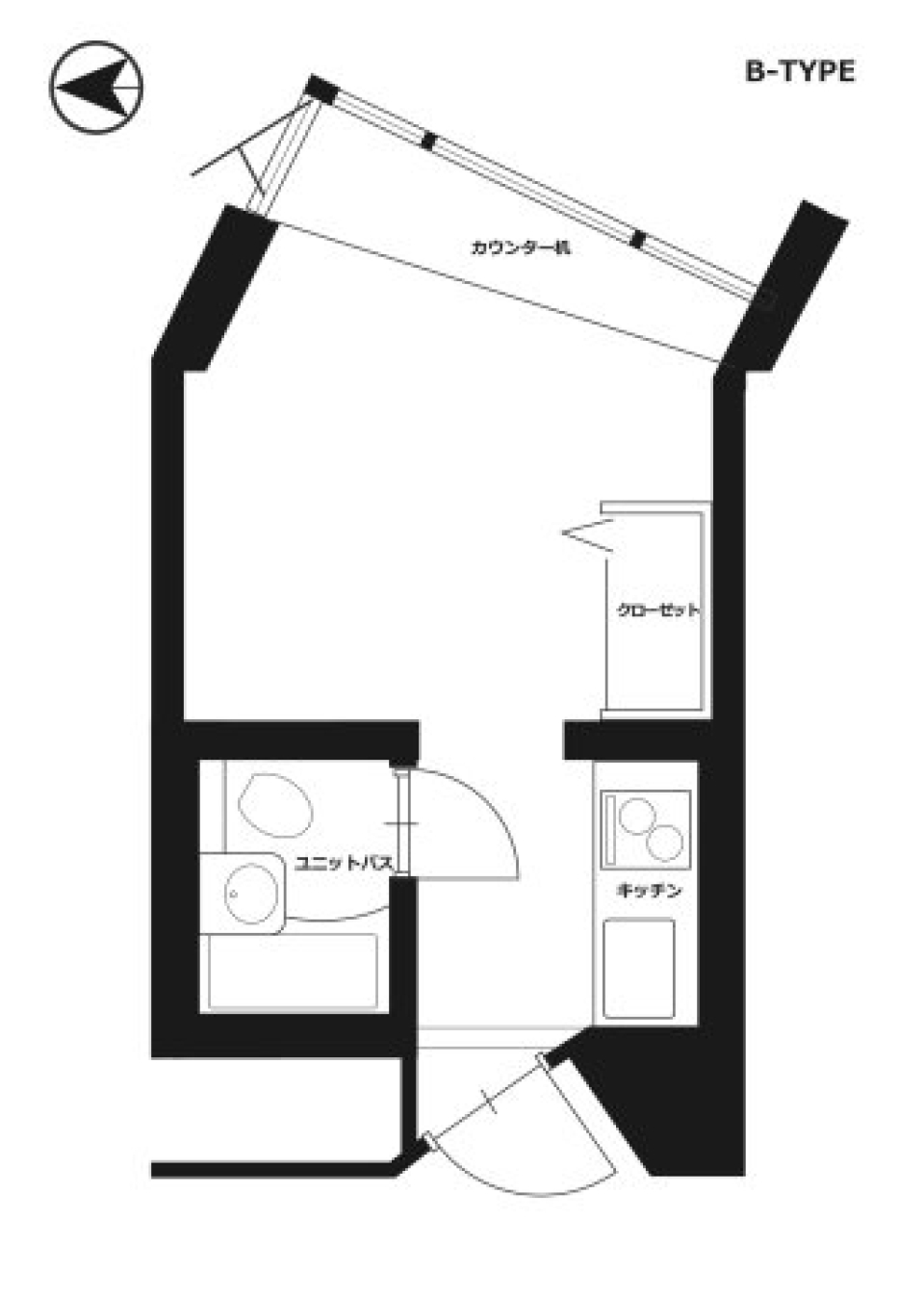 スタジオ明泉　207号室の間取り図