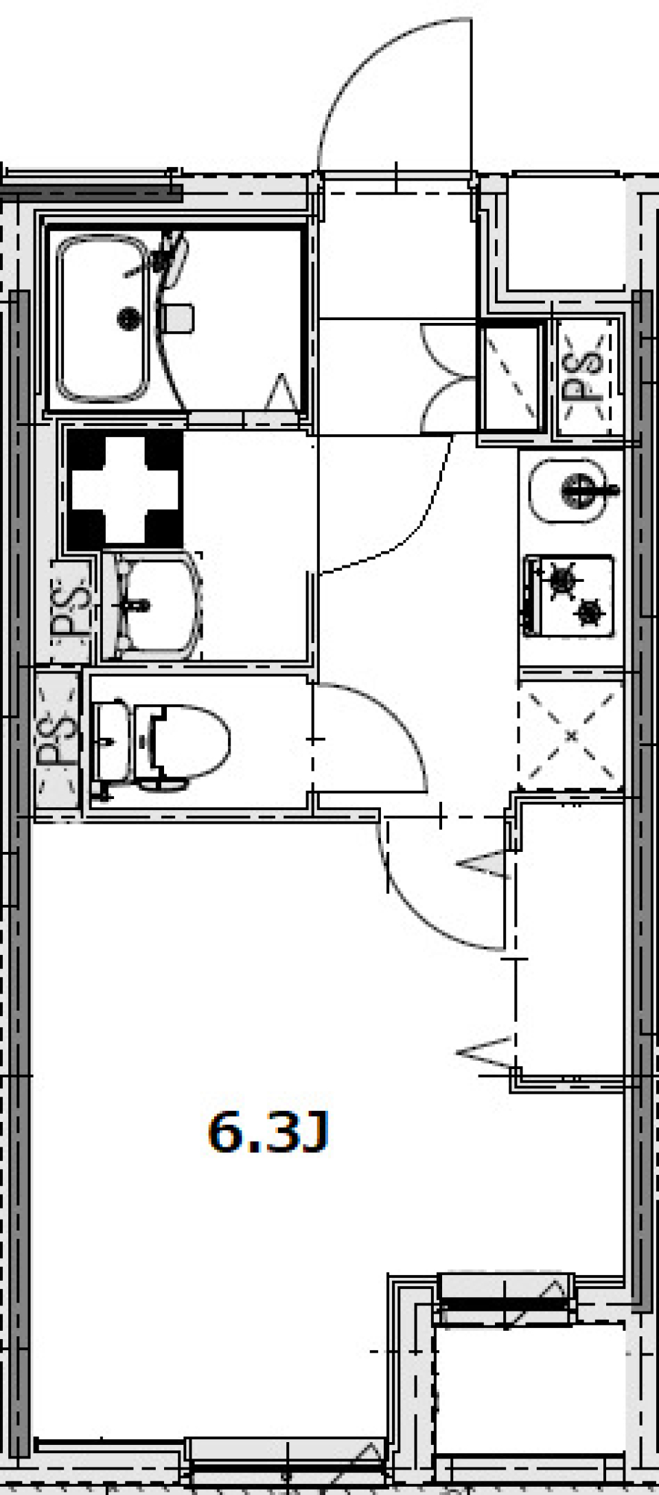 エルファーロ笹塚Ⅰ　0306号室［ペット可］の間取り図