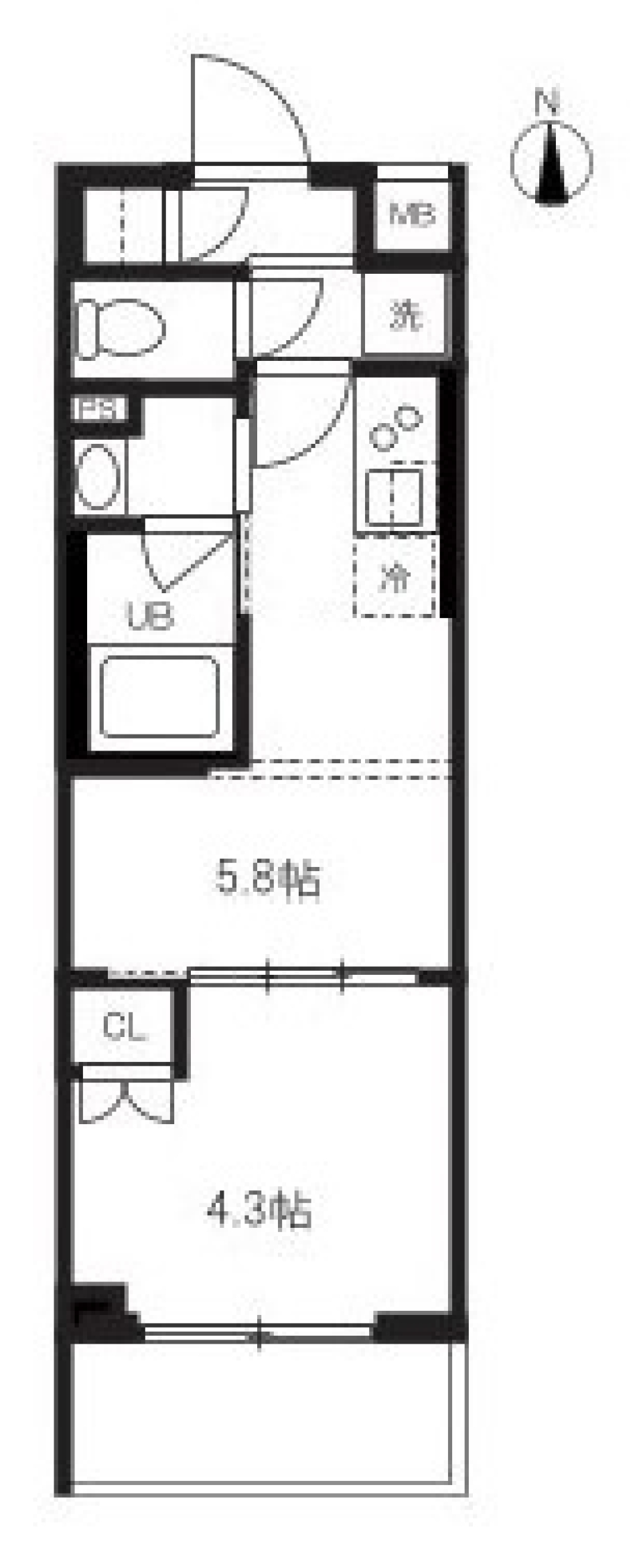 ハーモニーレジデンス蒲田アートヴィラ　0504号室［ペット可］の間取り図