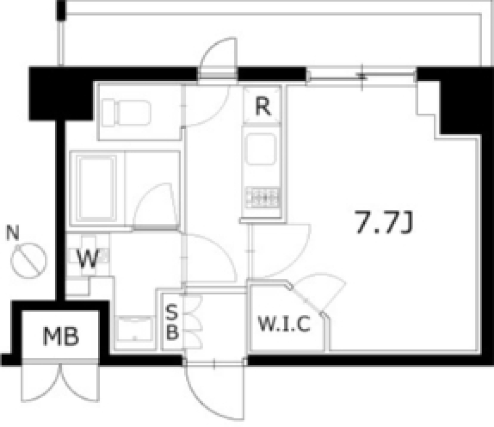 ケーディーエックスレジデンス豊洲　231号室の間取り図