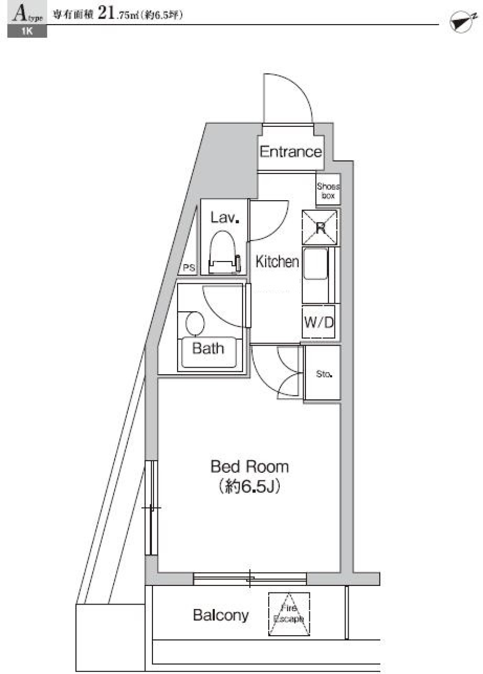 プライムアーバン大崎　909号室の間取り図