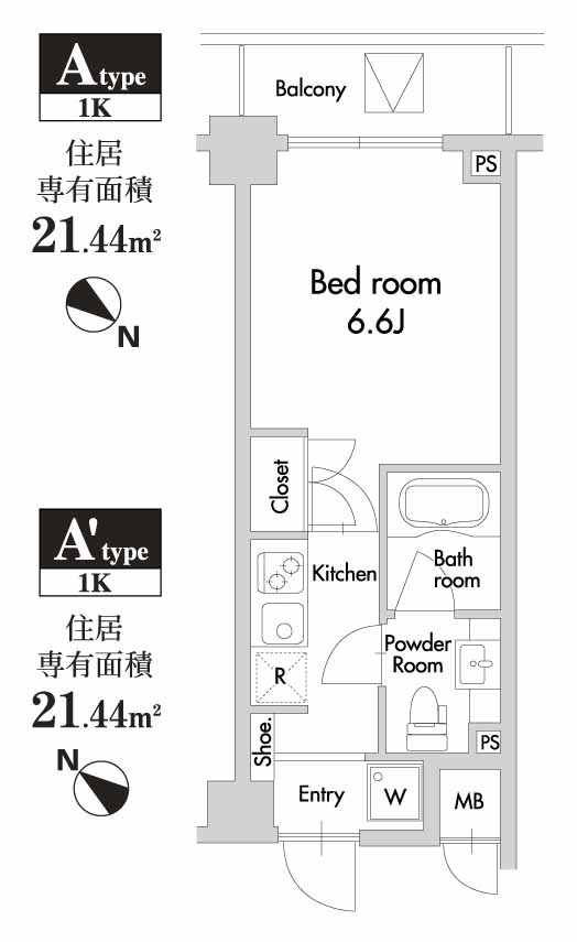 ★間取り図★間取り反転タイプあり