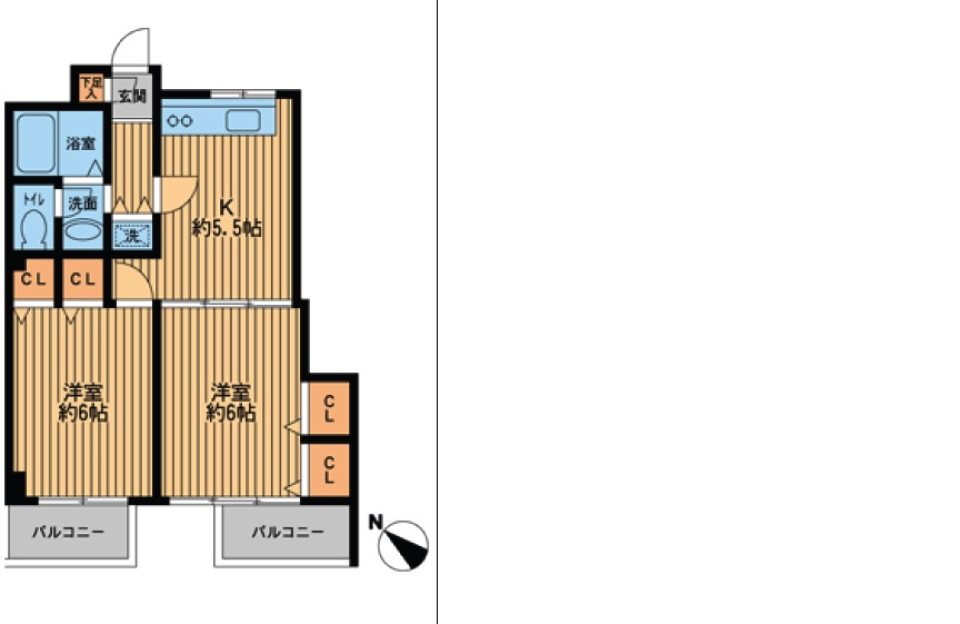 プライムアーバン新宿落合　503号室の間取り図