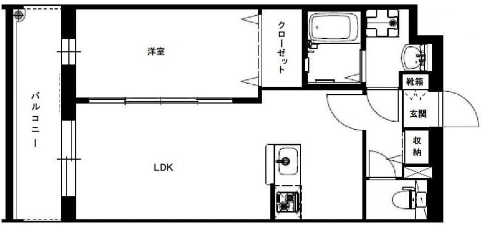 最上階の洗練空間 [築浅]の間取り図