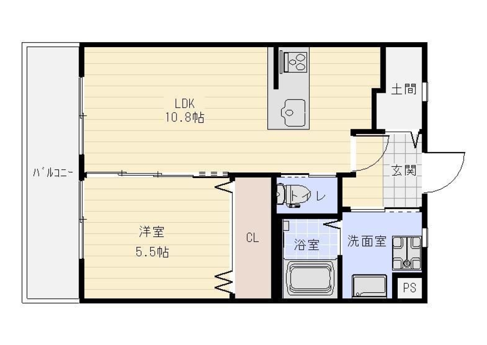 毎日の服選びが私の気合いスイッチの間取り図