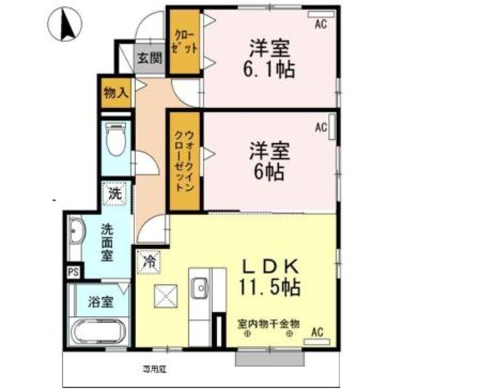 安心安全、幸せ空間の間取り図