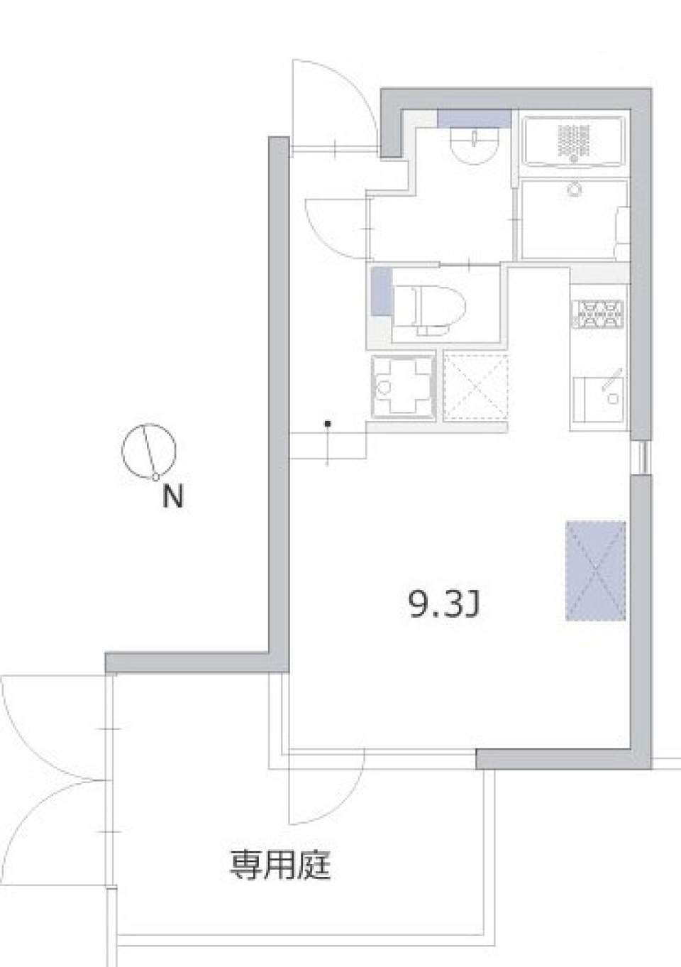 アレーロ大岡山 103号室の間取り図