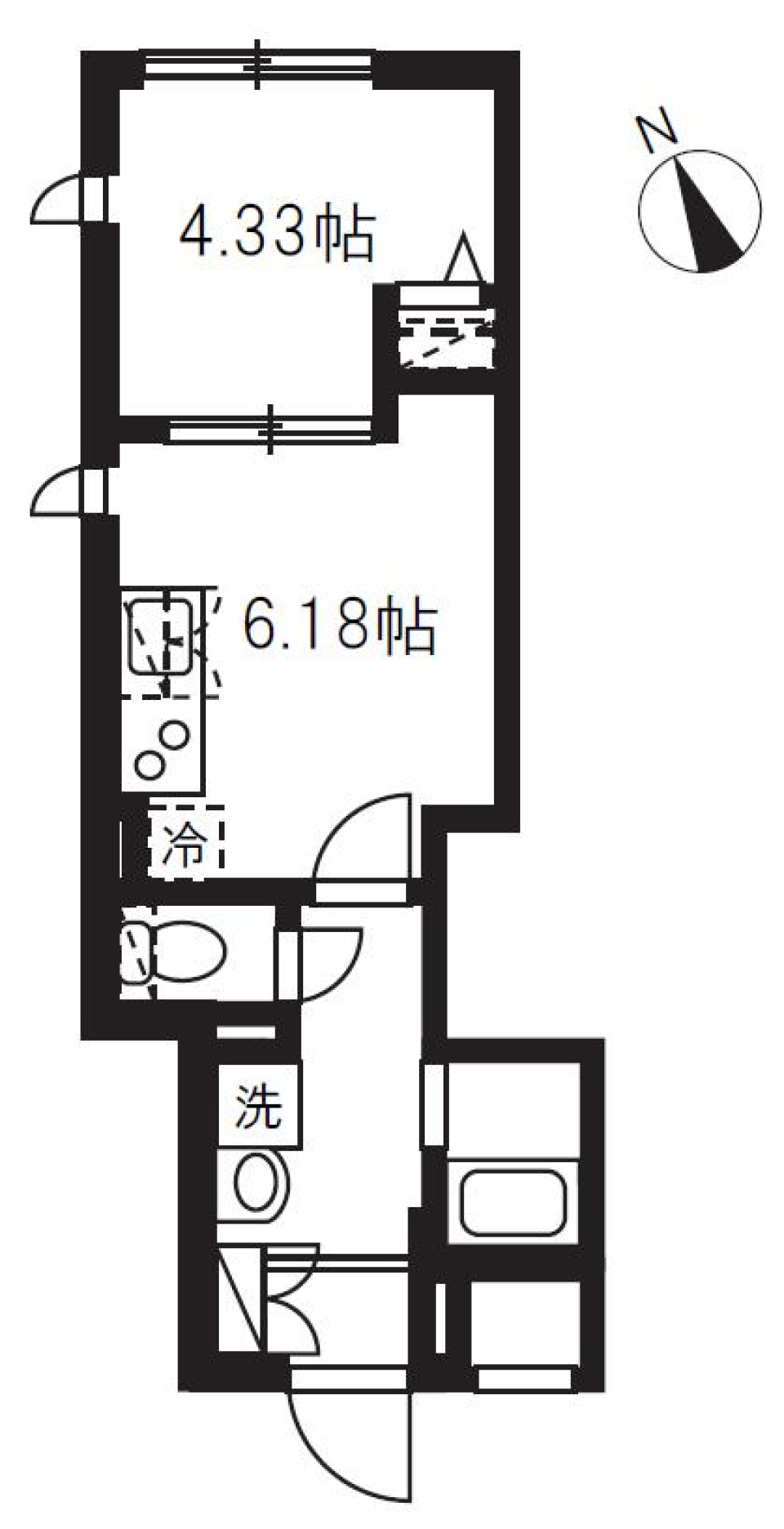 エルファーロ駒沢大学　201号室の間取り図