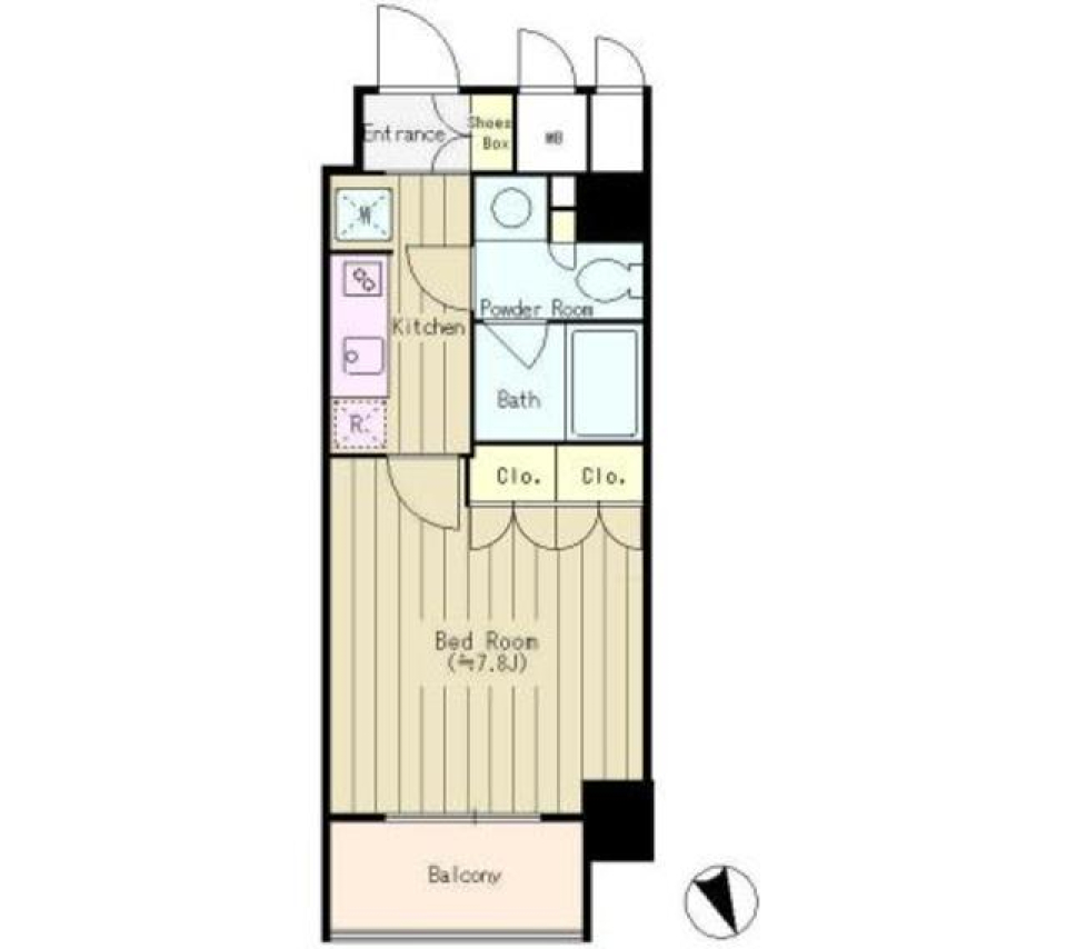 Ｌｉａｉｓｏｎ銀座一丁目　302号室の間取り図