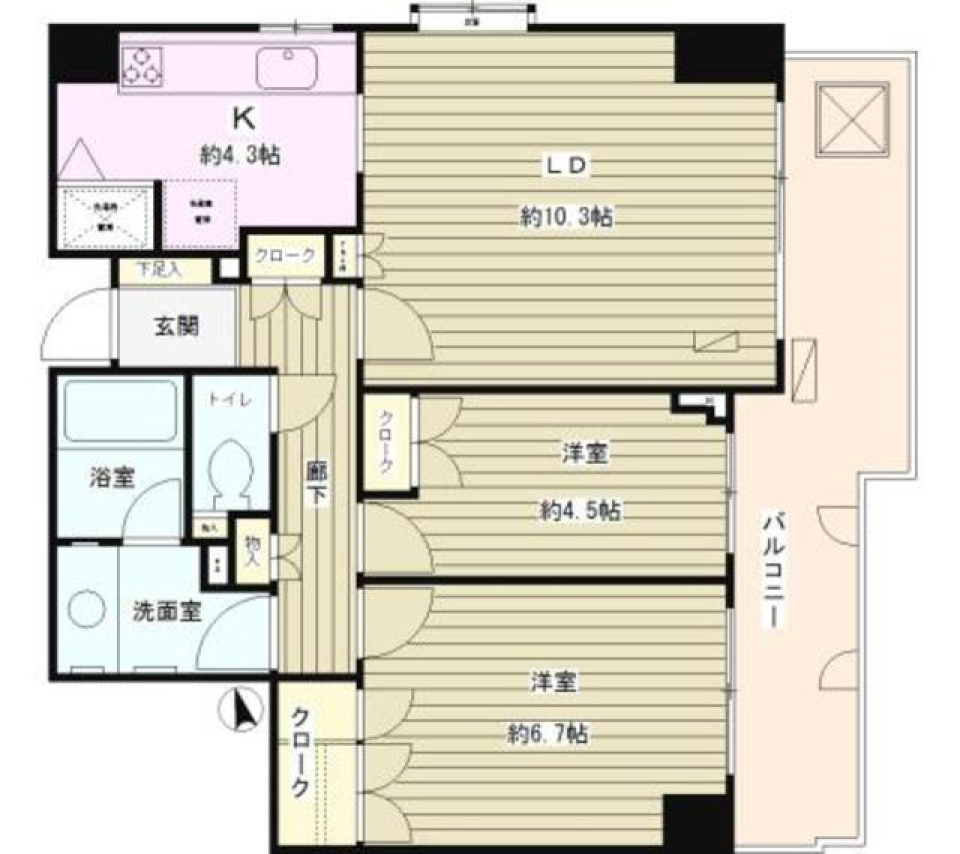 要町ガーデンハイツの間取り図