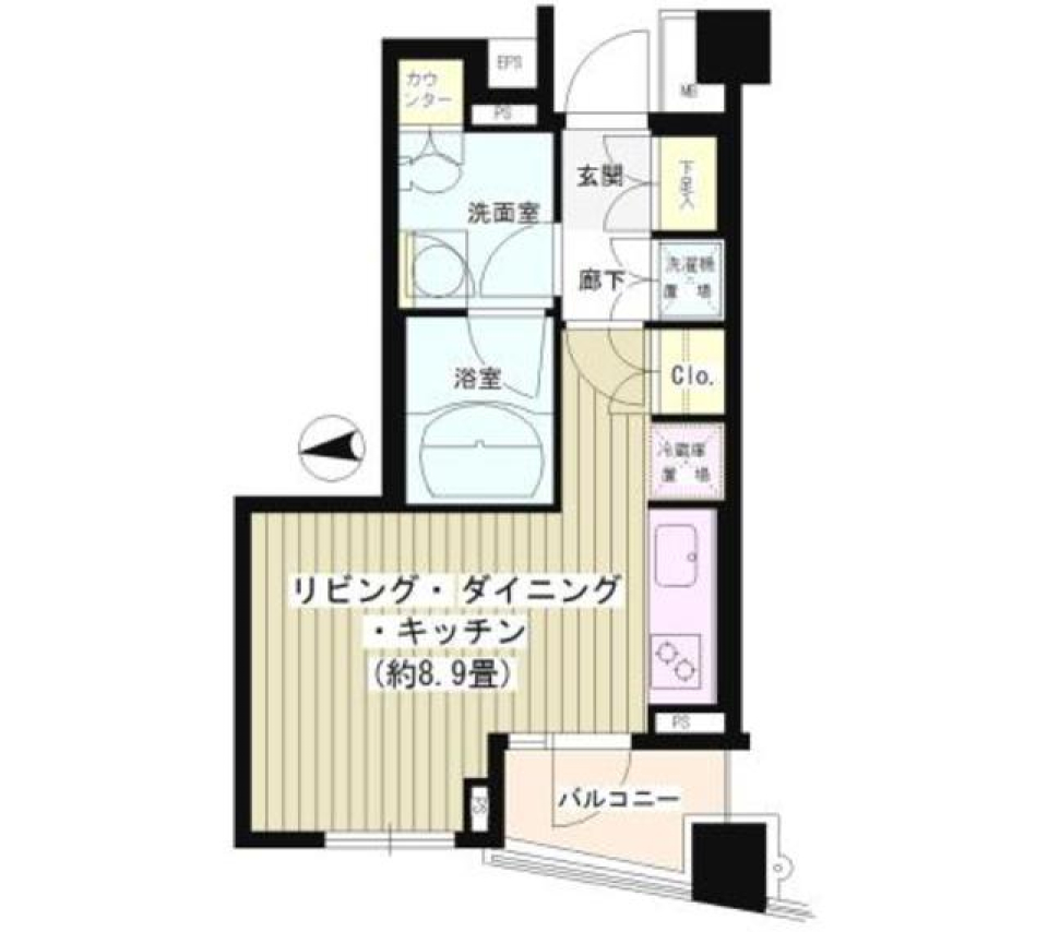 パークホームズ六本木乃木坂アーバンレジデンス　506号室の間取り図