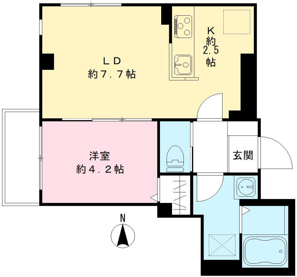 ストレータ代々木上原 101号室の間取り図