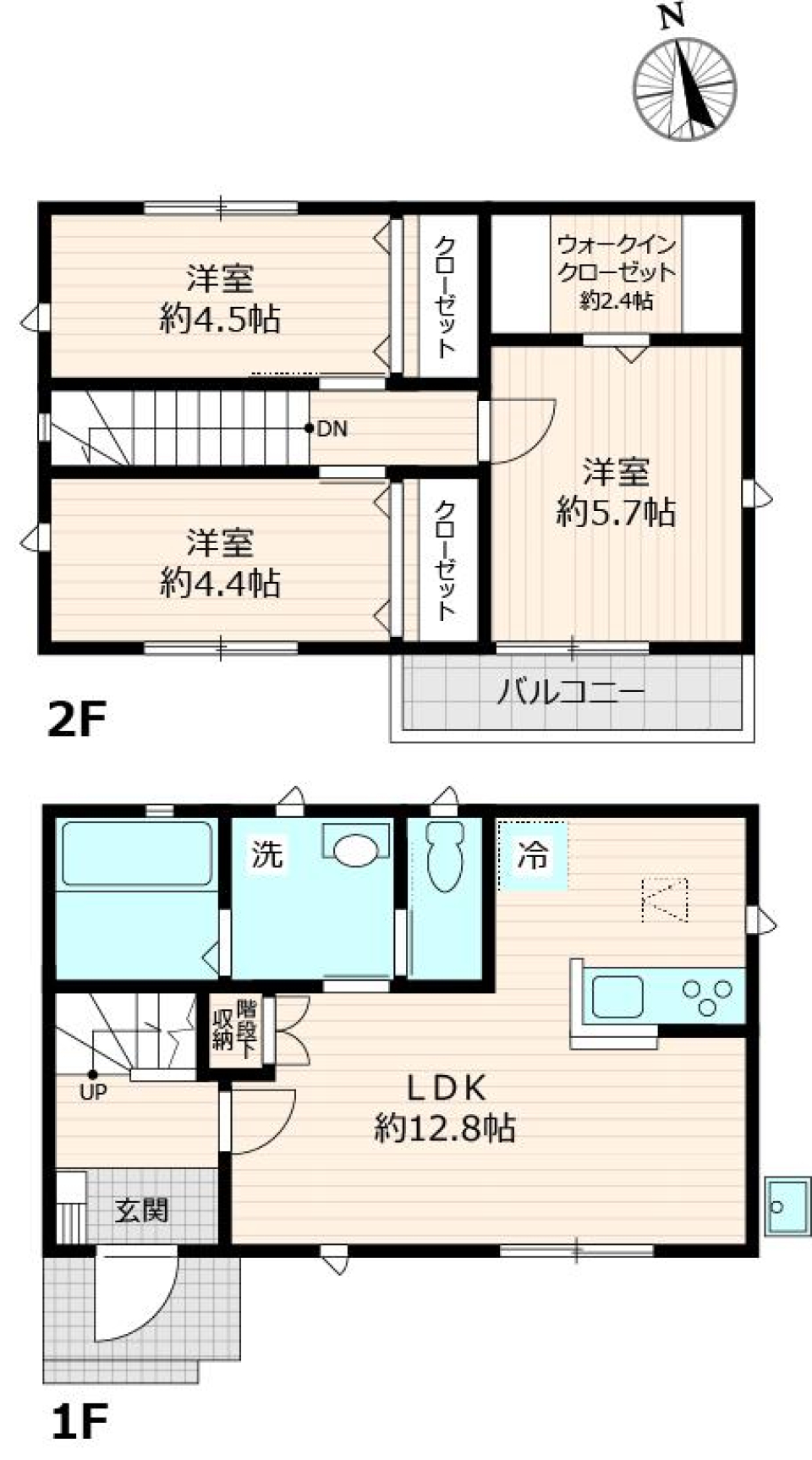 舎人戸建 C号室［ペット可］の間取り図