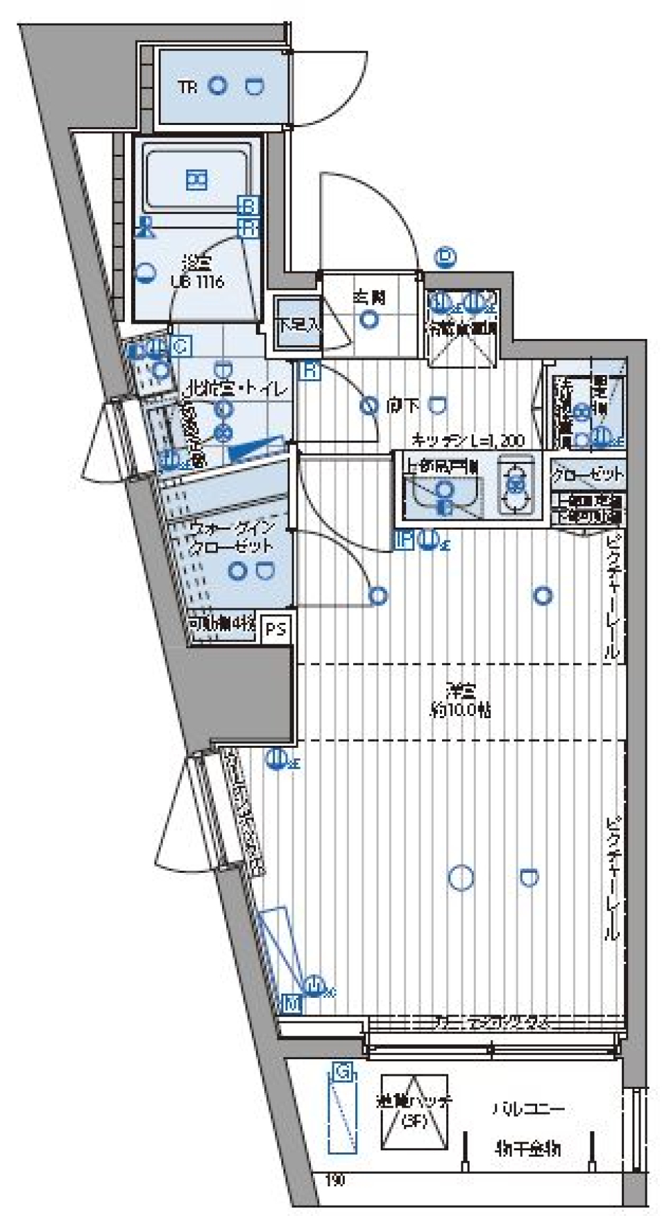 パティーナ三田台　301号室［ペット可］の間取り図