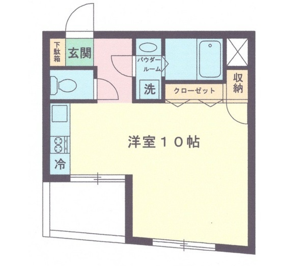 ルミエール広尾　602号室の間取り図