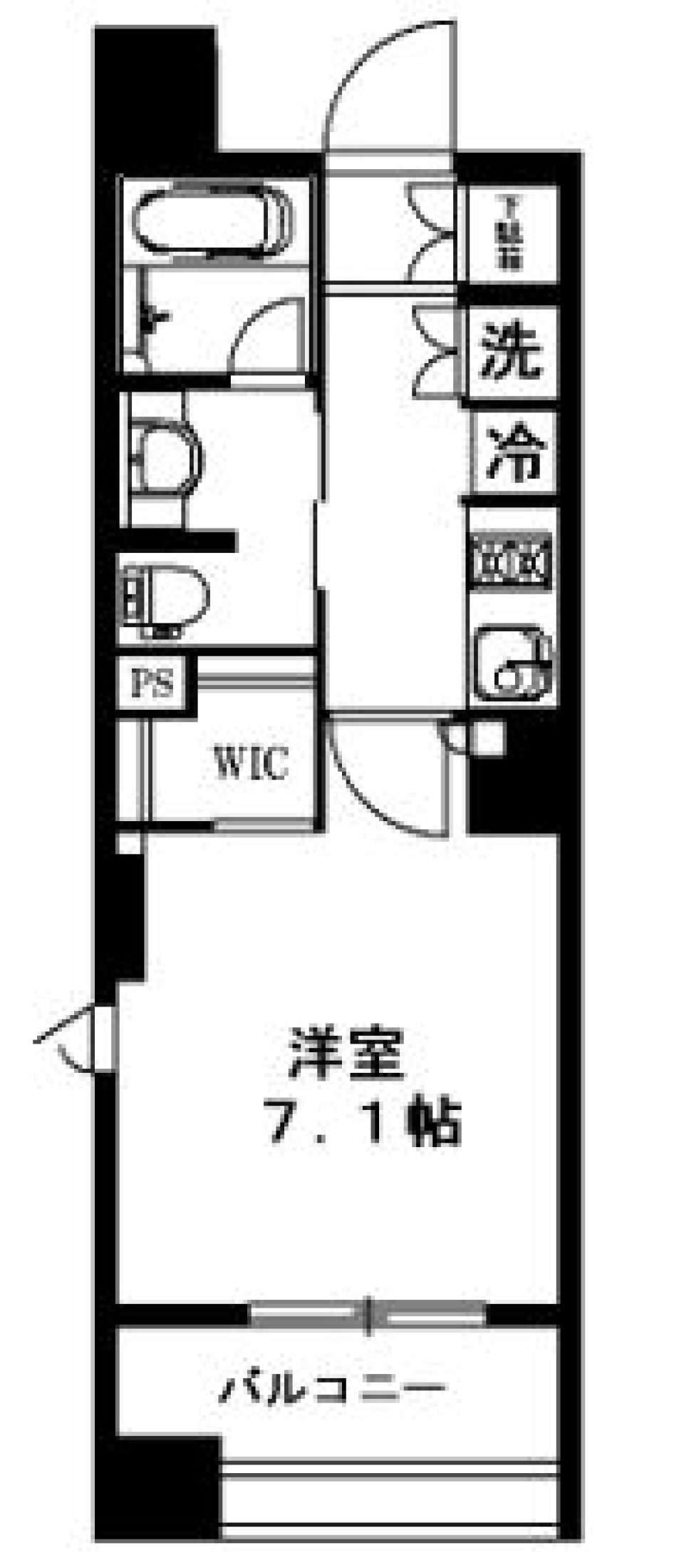 クオリアＹ’ｚ恵比寿　407号室の間取り図