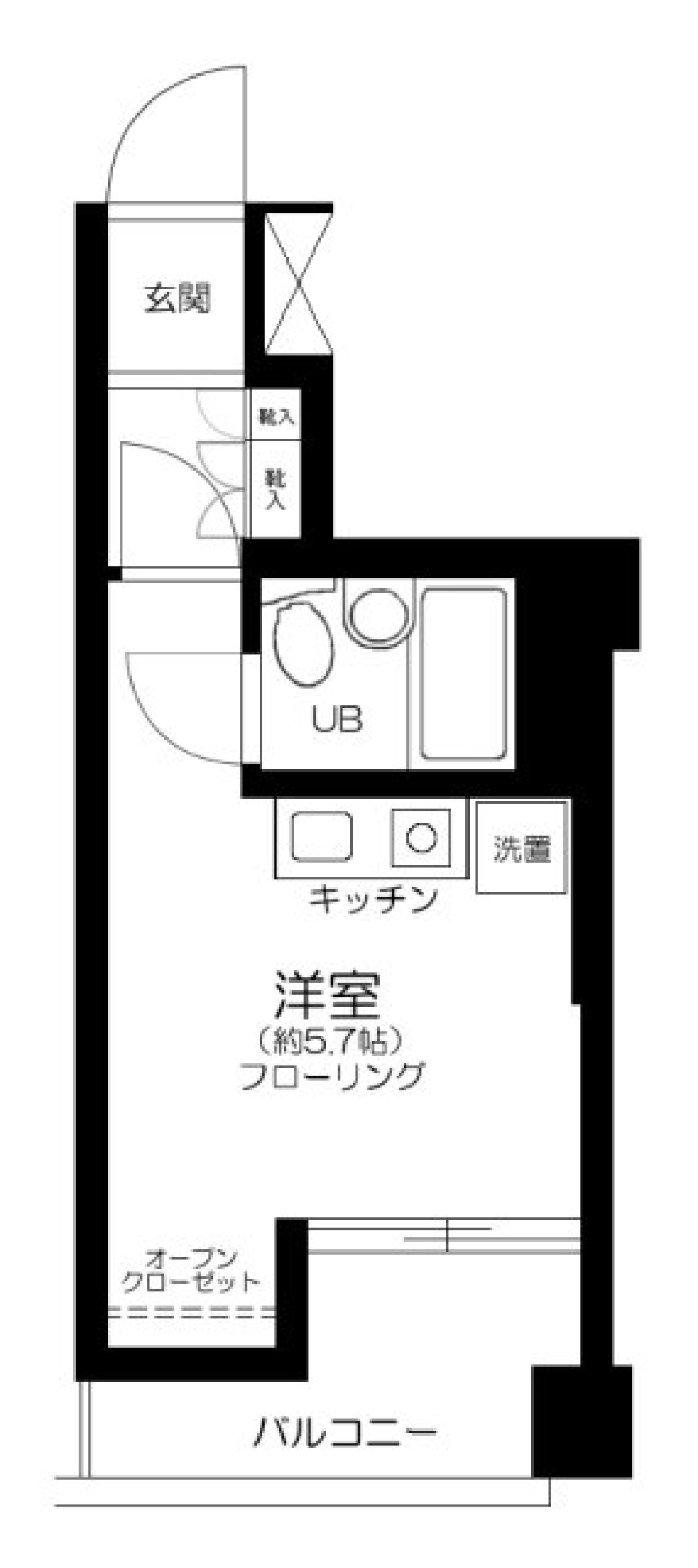 藤和八丁堀コープⅢ 503号室の間取り図